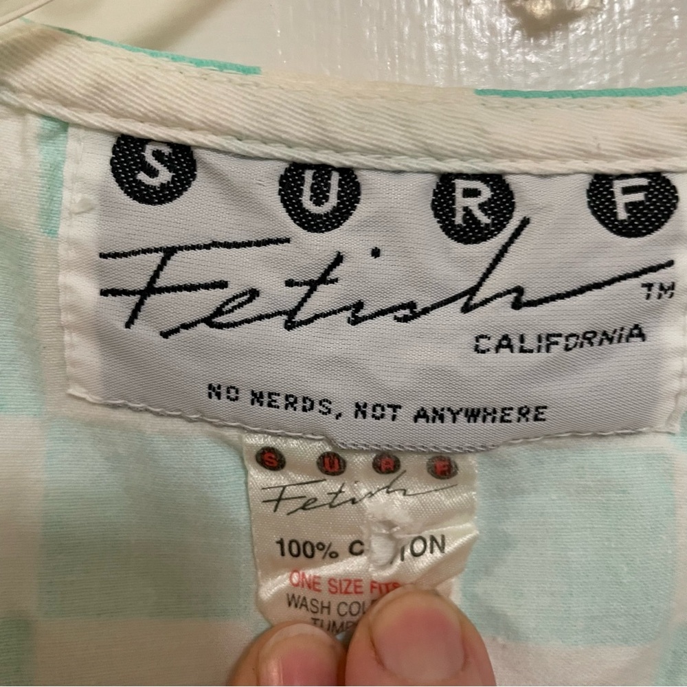 Vintage Surf Fetish single stitch shirt surfboards checkered one size - Picture 7 of 11